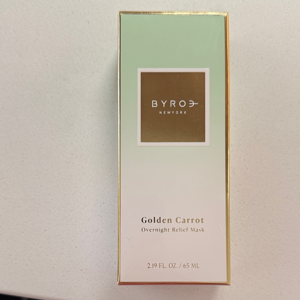 BYROE Golden Carrot Overnight Relief Mask - NIB